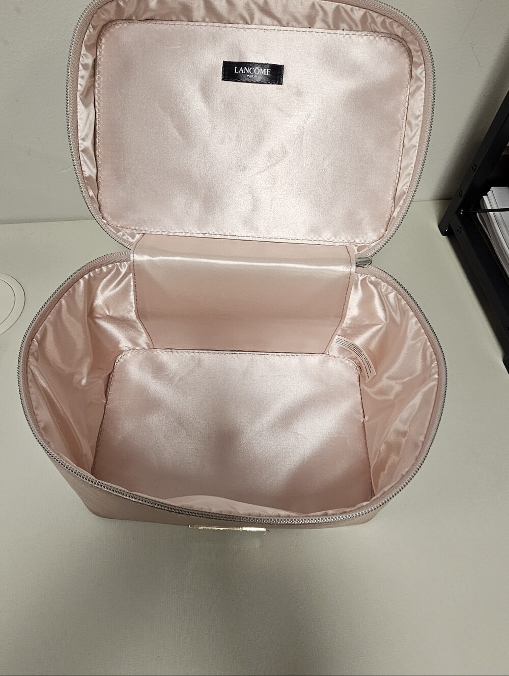 Lancome Metallic Rose Gold Cosmetic Case *New* - Picture 3 of 3